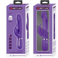 vibrateur multifonction 3 en 1 kampas rabbit avec langue violet