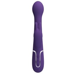 dejon vibrateur rabbit 3 en 1 multifonction violet