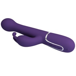 dejon vibrateur rabbit 3 en 1 multifonction violet