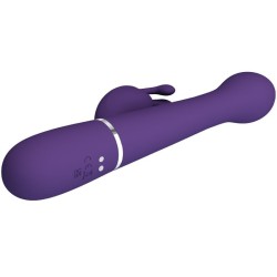 dejon vibrateur rabbit 3 en 1 multifonction violet