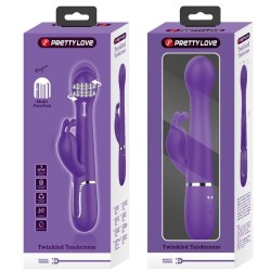 dejon vibrateur rabbit 3 en 1 multifonction violet