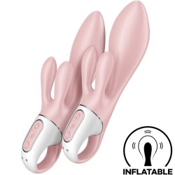 air pump bunny 3 vibrateur gonflable lapin rose
