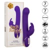 jack rabbit vibrateur et stimulateur 7 niveaux de vibration et ondes stimulantes bleu