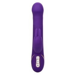 jack rabbit vibrateur et stimulateur 7 niveaux de vibration et ondes stimulantes bleu