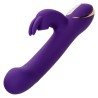 jack rabbit vibrateur et stimulateur 7 niveaux de vibration et ondes stimulantes bleu