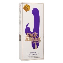 jack rabbit vibrateur et stimulateur 7 niveaux de vibration et ondes stimulantes bleu