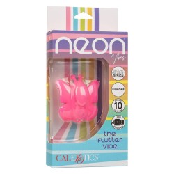 neon vibes flutter vibe stimulateur 10 vibrations rose