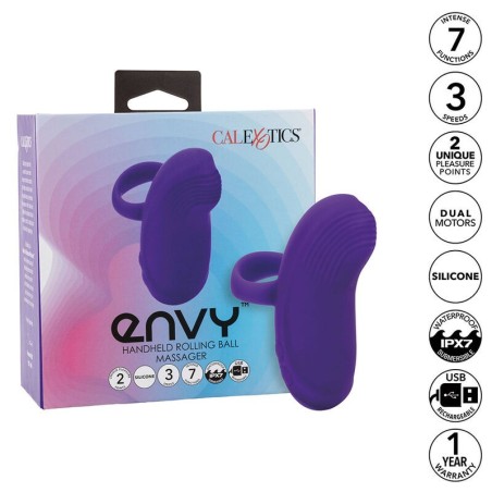 envy masseur à bille portable 7 vibrations violet
