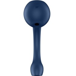 pro+ wave 4 stimulateur point g et impulsion d'air application gratuite bleu foncé