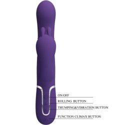 cammy triple vibrateur multifonction 4 en 1 violet