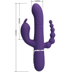 cammy triple vibrateur multifonction 4 en 1 violet