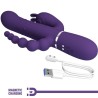 cammy triple vibrateur multifonction 4 en 1 violet