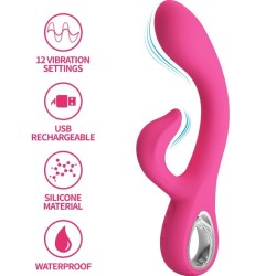 vibrateur fritz rabbit 12 vibrations rose