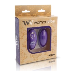 alsan egg telecommande noir silicone violet