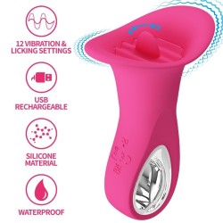 clyde vibrateur oral langue vibrante 12 vibrations rose