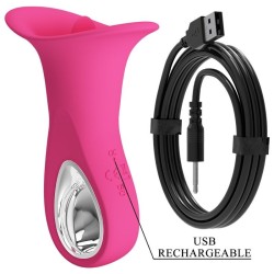 clyde vibrateur oral langue vibrante 12 vibrations rose