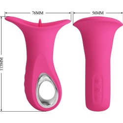 clyde vibrateur oral langue vibrante 12 vibrations rose