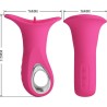 clyde vibrateur oral langue vibrante 12 vibrations rose