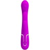 shania triple rabbit vibrateur multifonction rose