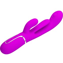 shania triple rabbit vibrateur multifonction rose