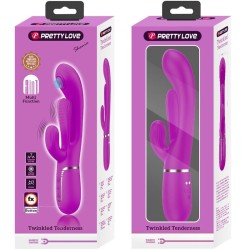 shania triple rabbit vibrateur multifonction rose