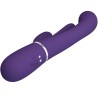 shania triple rabbit vibrateur multifonction violet