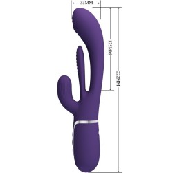 shania triple rabbit vibrateur multifonction violet