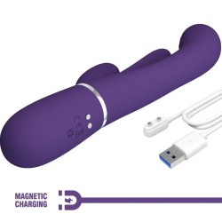 shania triple rabbit vibrateur multifonction violet