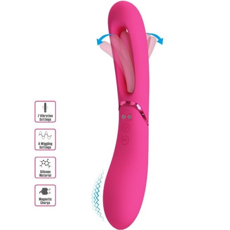 vibrateur point g lexie 7 vibrations rose
