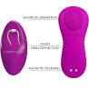 romario stimulateur de clitoris à lay-on télécommande rose