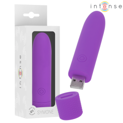 symone bullet vibrant rechargeable usb 8 vibrations violet 10 x 2,2 cm