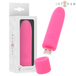 symone bullet vibrant rechargeable usb 8 vibrations rose 10 x 2,2 cm