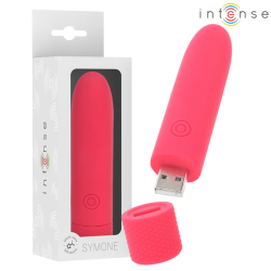symone bullet vibrant rechargeable usb 8 vibrations rouge 10 x 2,2 cm