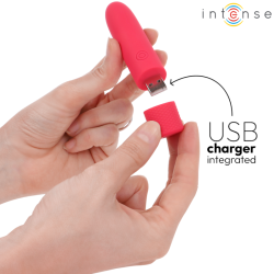symone bullet vibrant rechargeable usb 8 vibrations rouge 10 x 2,2 cm