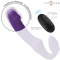 jill double vibrateur 20 cm violet télécommande