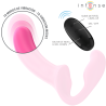 amy double vibrateur 20 cm rose télécommande