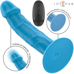 phoebe vibrateur réaliste 10 vibrations télécommande bleu