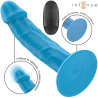 phoebe vibrateur réaliste 10 vibrations télécommande bleu