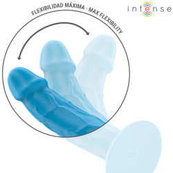phoebe vibrateur réaliste 10 vibrations télécommande bleu