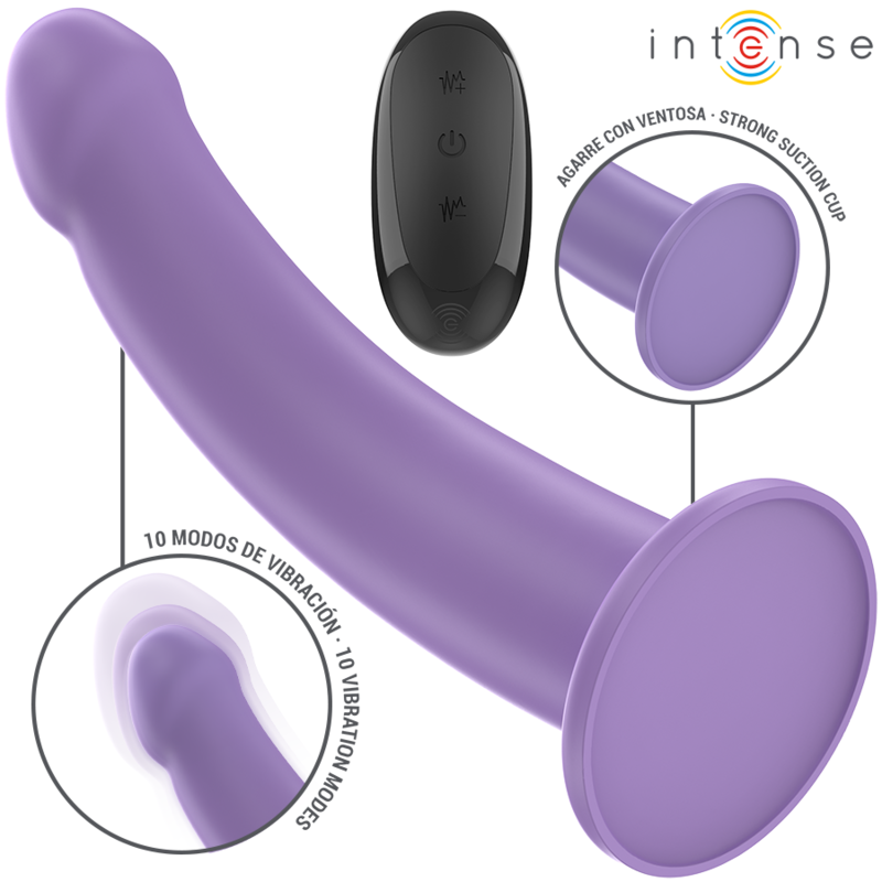 eddie vibrateur 17,5 cm 10 vibrations violet télécommande