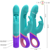 monica vibrateur rabbit avec stimulateur de point g rotatif bleu