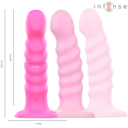 cindy vibrateur taille l design spirale 10 vibrations rose télécommande