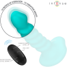 buffy vibrateur taille s design spirale 10 vibrations télécommande bleue