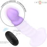 brenda vibrateur taille m design spirale 10 vibrations violet télécommande