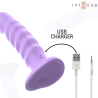 brenda vibrateur taille m design spirale 10 vibrations violet télécommande