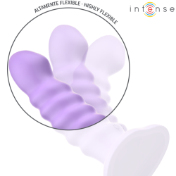 brenda vibrateur taille m design spirale 10 vibrations violet télécommande