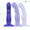 shorty vibrateur avec ventouse télécommande bleue