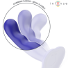 shorty vibrateur avec ventouse télécommande bleue