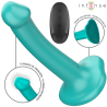katie vibrateur avec ventouse 10 vibrations télécommande bleue