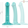katie vibrateur avec ventouse 10 vibrations télécommande bleue